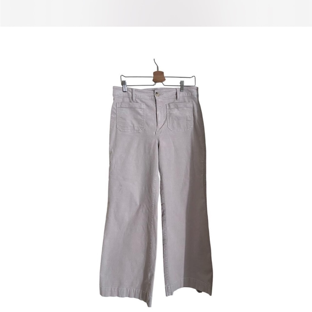 LOFT Tan Wide-Leg Pants